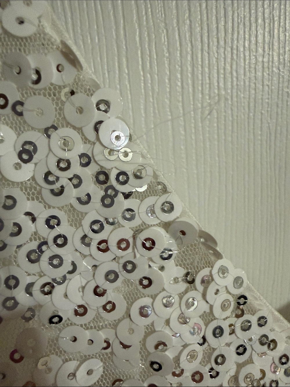 Lulus Force of Fashion White Backless Sequin Mini Dress Size S - Picture 9 of 10
